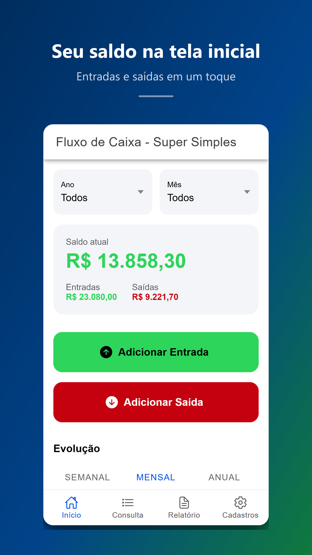 Fluxo de Caixa - Super Simples